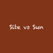 site vs sun